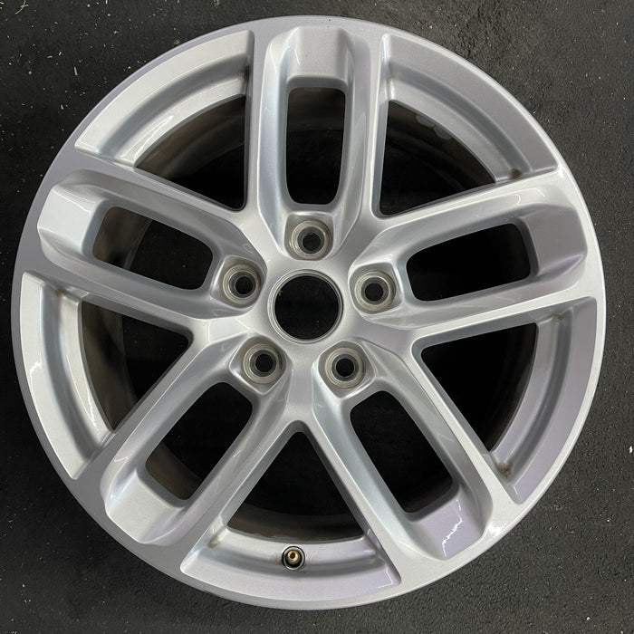 18" GRAND CHEROKEE 21 WL body , 18x8, 5 double spoke Original OEM Wheel Rim - Angle View