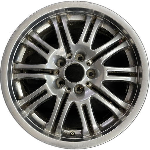 18" BMW M3 01-06 18x8 , , gunmetal silver finish Original OEM Wheel Rim - Front View