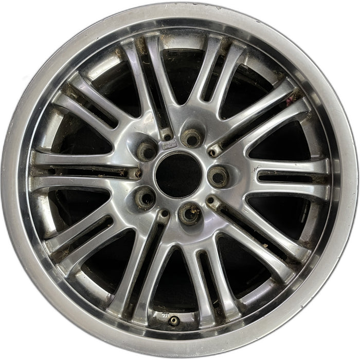 18" BMW M3 01-06 18x8 , , gunmetal silver finish Original OEM Wheel Rim - Front View