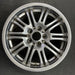 18" BMW M3 01-06 18x8 , , gunmetal silver finish Original OEM Wheel Rim - Angle View