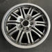 18" BMW M3 01-06 18x8 , , gunmetal silver finish Original OEM Wheel Rim - Side Profile