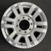 18" FORD F250SD PICKUP 17 18x8 , aluminum, 12 spoke , silver Original OEM Wheel - Angle View