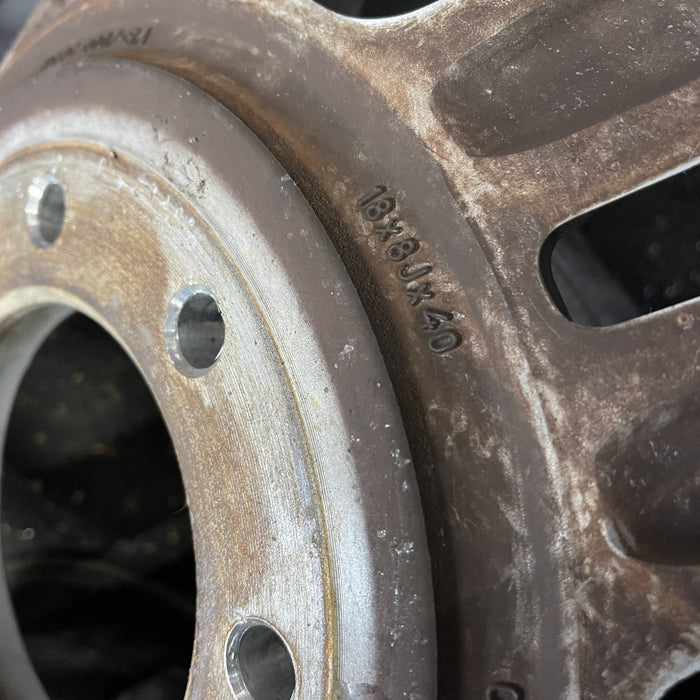 18" FORD F250SD PICKUP 17 18x8 , aluminum, 12 spoke , silver Original OEM Wheel Rim