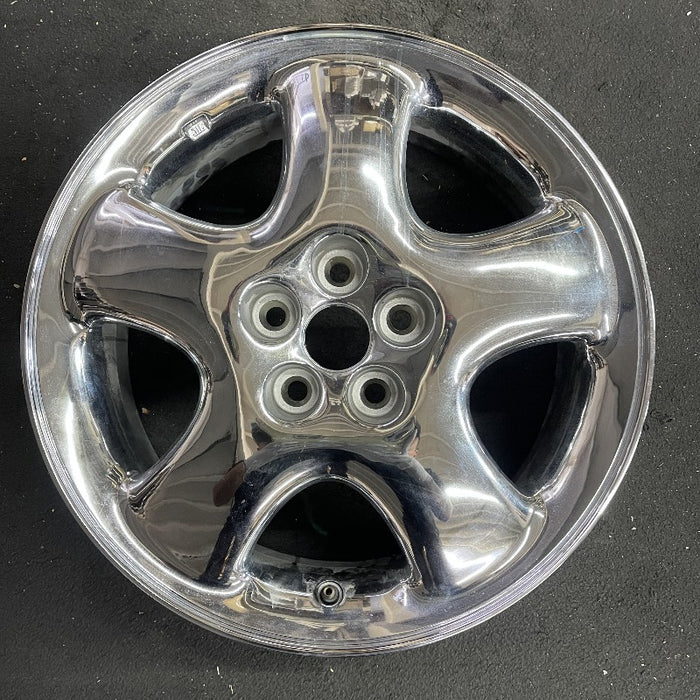16" PT CRUISER 01 16x6 5 spoke w/o dimples; chrome wide spoke Original OEM - Front View