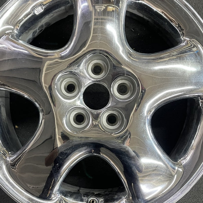 16" PT CRUISER 01 16x6 5 spoke w/o dimples; chrome wide spoke Original OEM - Angle View