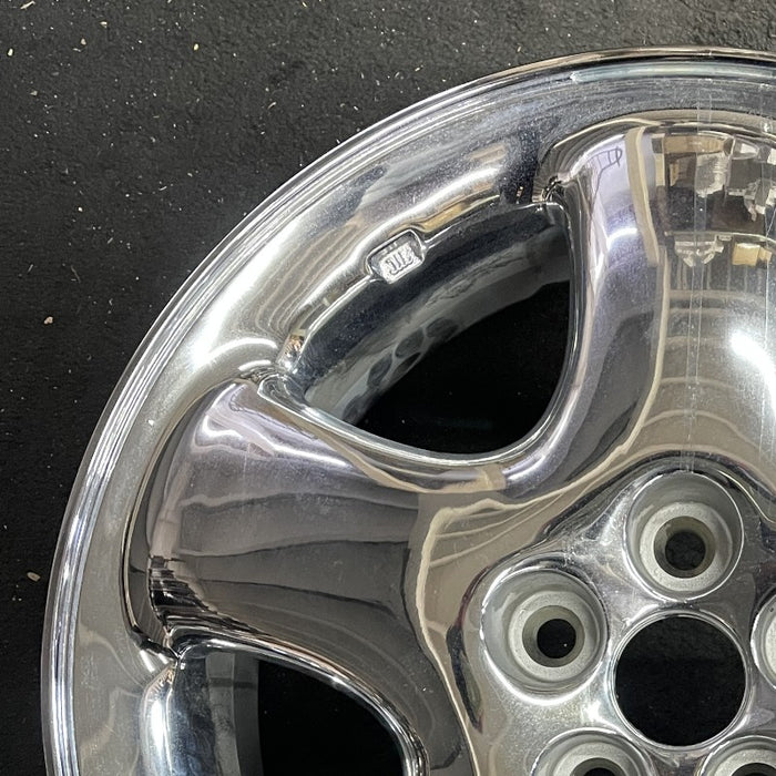 16" PT CRUISER 01 16x6 5 spoke w/o dimples; chrome wide spoke Original OEM - Side Profile