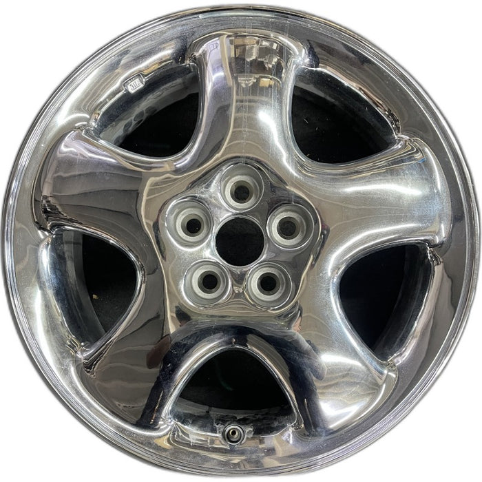 16" PT CRUISER 01 16x6 5 spoke w/o dimples; chrome wide spoke Original OEM - Front View