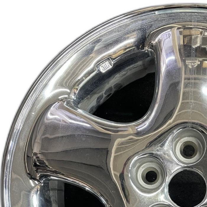 16" PT CRUISER 01 16x6 5 spoke w/o dimples; chrome wide spoke Original OEM - Angle View