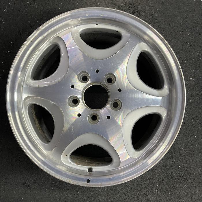 16" MERCEDES C-CLASS 97 202 Type; C230, 16x7.5, 6 hole Original OEM Wheel Rim - Angle View