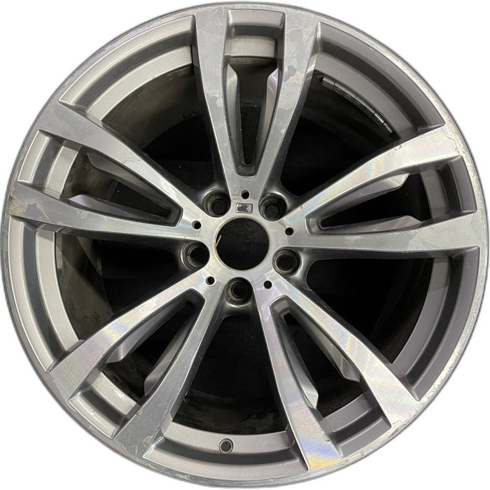 20" BMW X5 14-18 20x11 , 5 spoke, V spoke, flat spoke, machined Original OEM - Front View