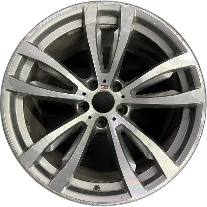 20" BMW X5 14-18 20x11 , 5 spoke, V spoke, flat spoke, machined Original OEM - Front View