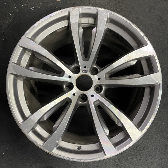 20" BMW X5 14-18 20x11 , 5 spoke, V spoke, flat spoke, machined Original OEM - Angle View