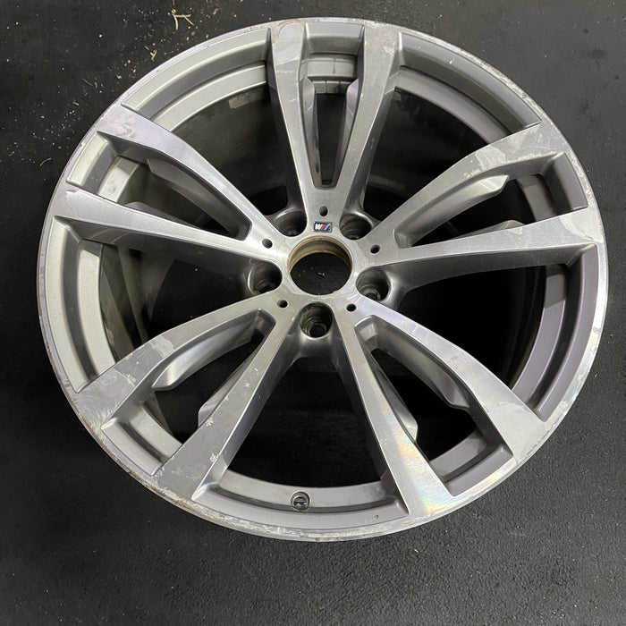 20" BMW X5 14-18 20x11 , 5 spoke, V spoke, flat spoke, machined Original OEM - Side Profile