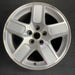 17" CHARGER 06-07 17x7 aluminum 5 spoke machined finish Original OEM Wheel Rim - Front View