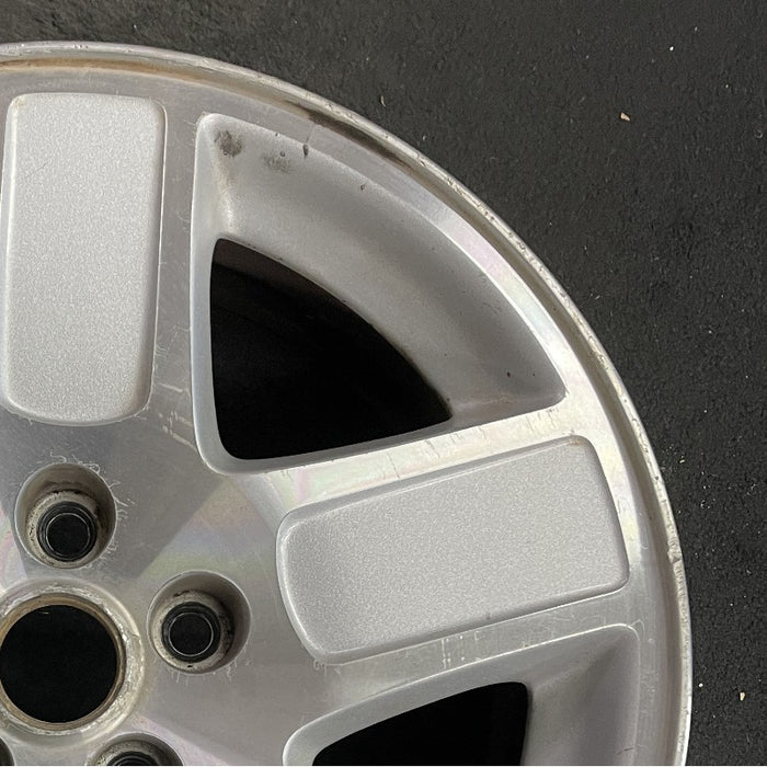 17" CHARGER 06-07 17x7 aluminum 5 spoke machined finish Original OEM Wheel Rim - Close-Up Detail