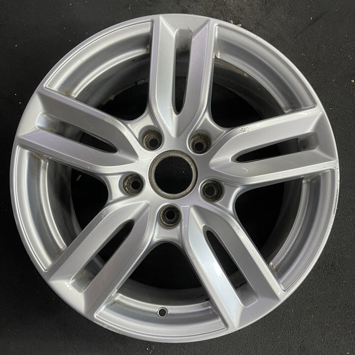 18" PORSCHE CAYENNE 15-18 18x8 , 5 double spoke Original OEM Wheel Rim - Angle View