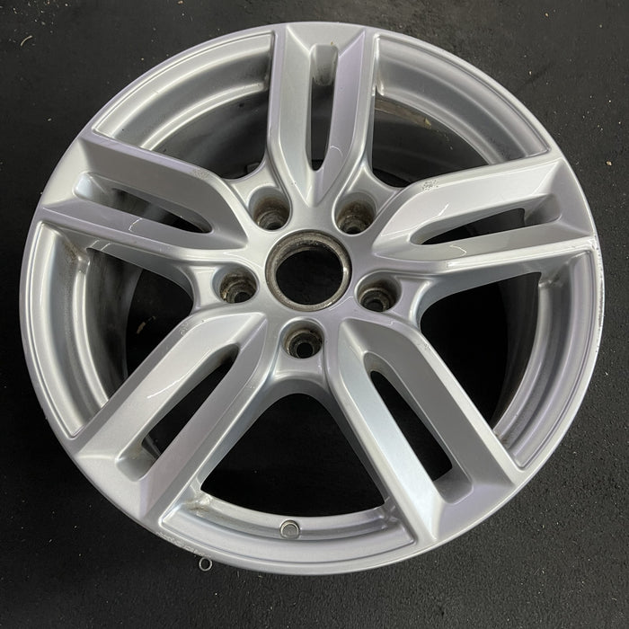 18" PORSCHE CAYENNE 15-18 18x8 , 5 double spoke Original OEM Wheel Rim - Side Profile
