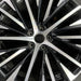 20" RZ450e 23-24 20x9.5 machined black Original OEM Wheel Rim - Angle View