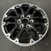 18" SEQUOIA 23-24 18x7.5, 6 double spoke, black Original OEM Wheel Rim - Close-Up Detail
