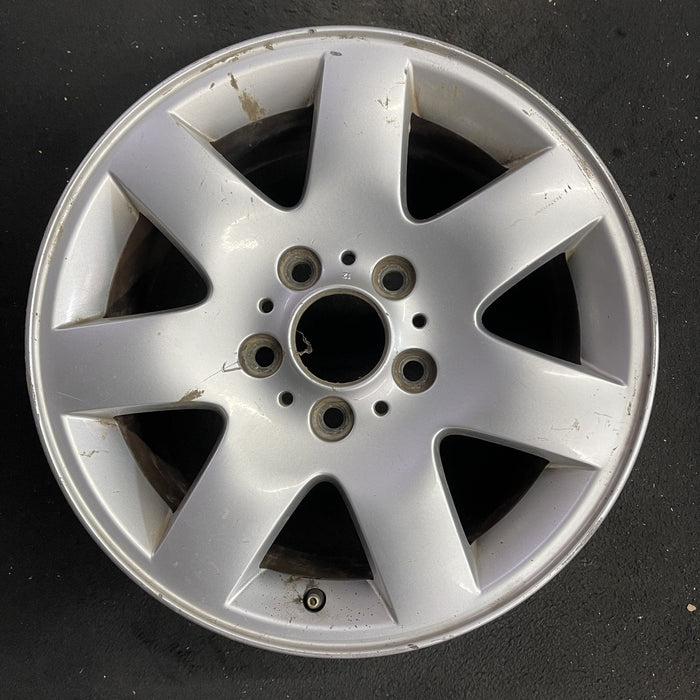 16" BMW 320i 01-05 , 16x7, alloy, 7 spoke, flat spoke Original OEM Wheel Rim - Angle View