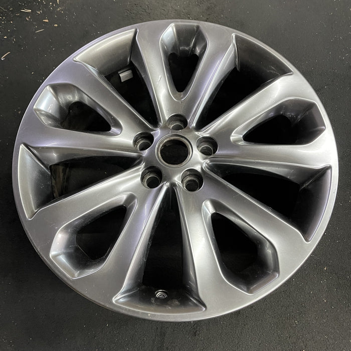 20" RANGE ROVER 13-17 , 20x8.5, , shadow chrome Original OEM Wheel Rim - Side Profile