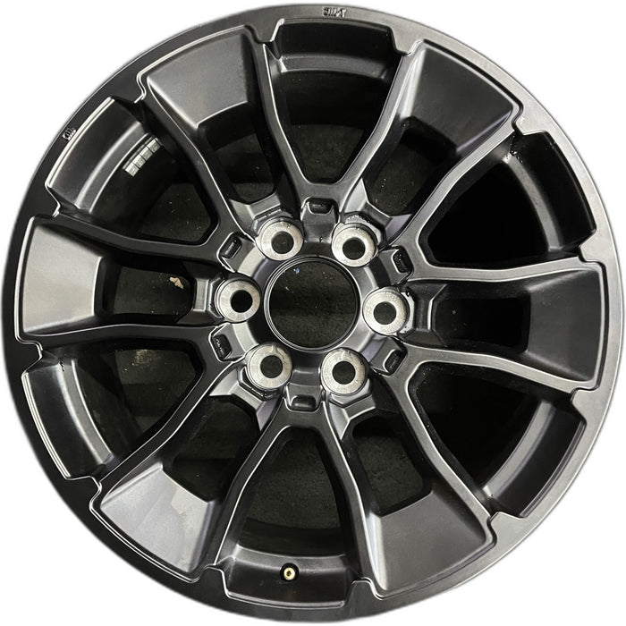 20" SEQUOIA 24 20x8, 6 Y spoke, black Original OEM Wheel Rim - Front View