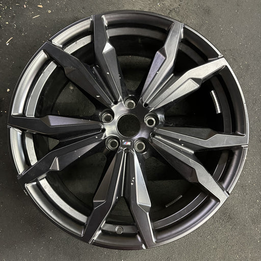 20" BMW X1 20 20x8, , w/ pockets, black pockets Original OEM Wheel Rim - Angle View