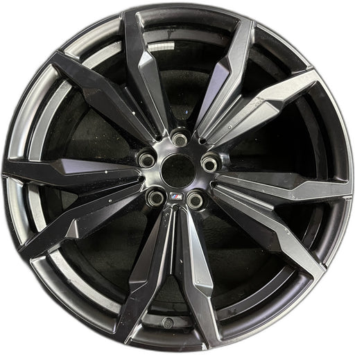 20" BMW X1 20 20x8, , w/ pockets, black pockets Original OEM Wheel Rim - Front View