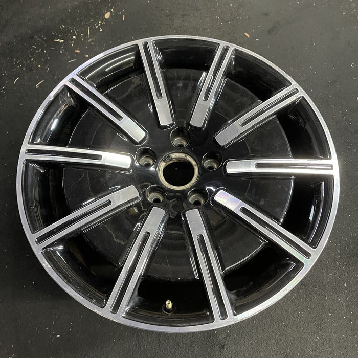 20" PORSCHE TAYCAN 20-21 20x11, 10 spoke Original OEM Wheel Rim - Side Profile