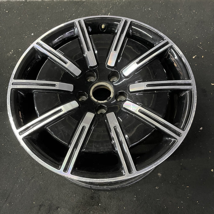 20" PORSCHE TAYCAN 20-21 20x11, 10 spoke Original OEM Wheel Rim - Close-Up Detail