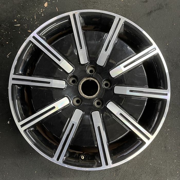 20" PORSCHE TAYCAN 20-21 20x9, 10 spoke Original OEM Wheel Rim - Angle View
