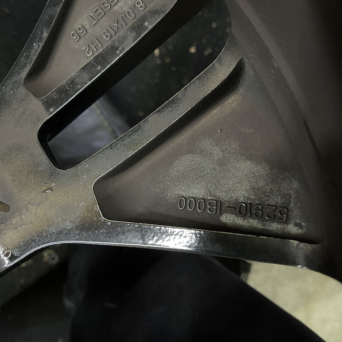 19" ELANTRA 22-23 19x8 Original OEM Wheel Rim - Back View
