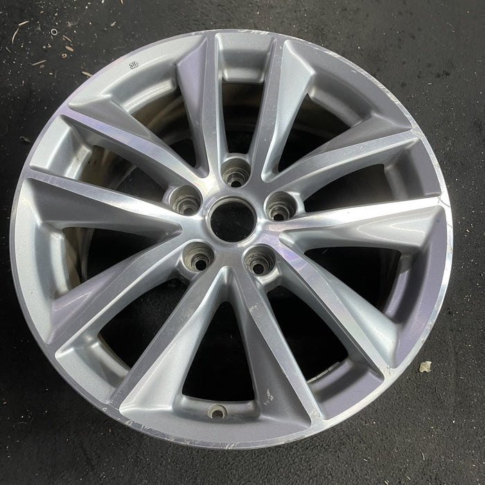 17" INFINITI Q50 16-17 17x7.5 , , machine finish Original OEM Wheel Rim - Side Profile