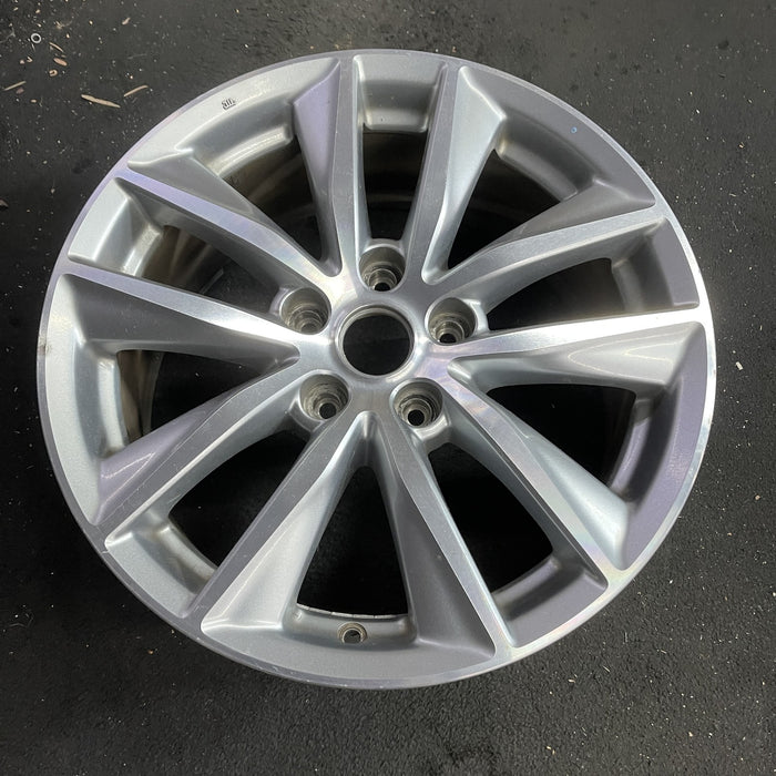 17" INFINITI Q50 16-17 17x7.5 , , machine finish Original OEM Wheel Rim - Side Profile