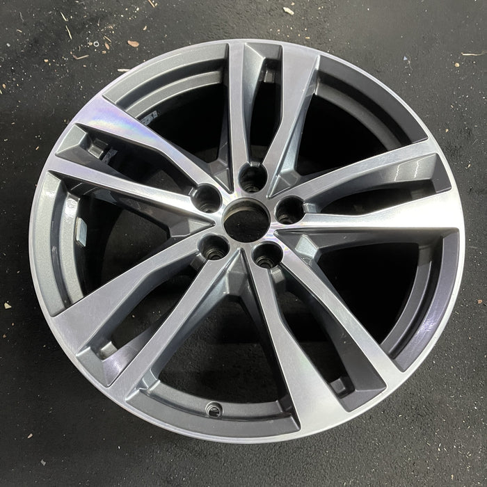 19" AUDI A6 19-20 19x8.5, 5 double spoke Original OEM Wheel Rim - Side Profile