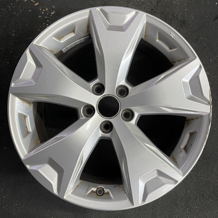 17" FORESTER 14-16 17x7 , alloy Original OEM Wheel Rim - Angle View