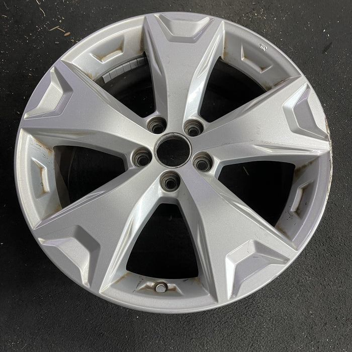 17" FORESTER 14-16 17x7 , alloy Original OEM Wheel Rim - Side Profile