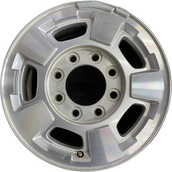 17" SIERRA 2500 PICKUP 11-13 17x7.5, aluminum Original OEM Wheel Rim - Front View
