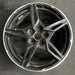 19" CORVETTE 20-22 frt 19x8.5 5 spoke black opt Q8Q Original OEM Wheel Rim - Front View