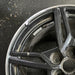 19" CORVETTE 20-22 frt 19x8.5 5 spoke black opt Q8Q Original OEM Wheel Rim - Side Profile