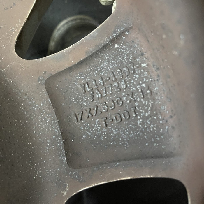 17" EXPEDITION 01-02 14mm lug 16mm hole 17x7.5 aluminum 10 triangular holes beige in pockets Original OEM Wheel Rim