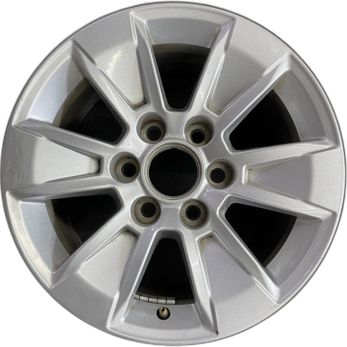 17" SIERRA 1500 PICKUP 19 , 17x8, alloy Original OEM Wheel Rim - Front View