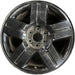 20" AVALANCHE 1500 07 20x8.5, 5 spoke, covered lug nuts, w/groove in spoke - Front View
