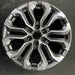 20" CANYON 23-24 20x9, machined dark gray , Y spoke Original OEM Wheel Rim - Angle View