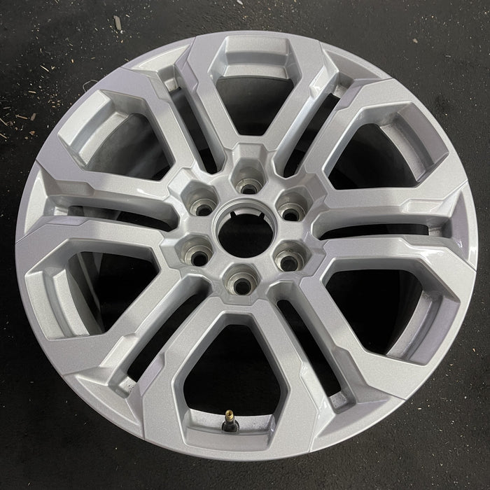 20" CANYON 23-24 20x9, machined dark gray , open spoke Original OEM Wheel Rim - Side Profile