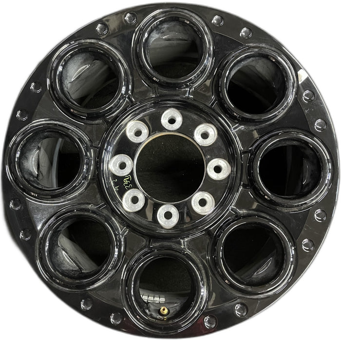 20" FORD F250SD PICKUP 23-24 20x8, , solid spoke, black, circle spoke Original - Front View