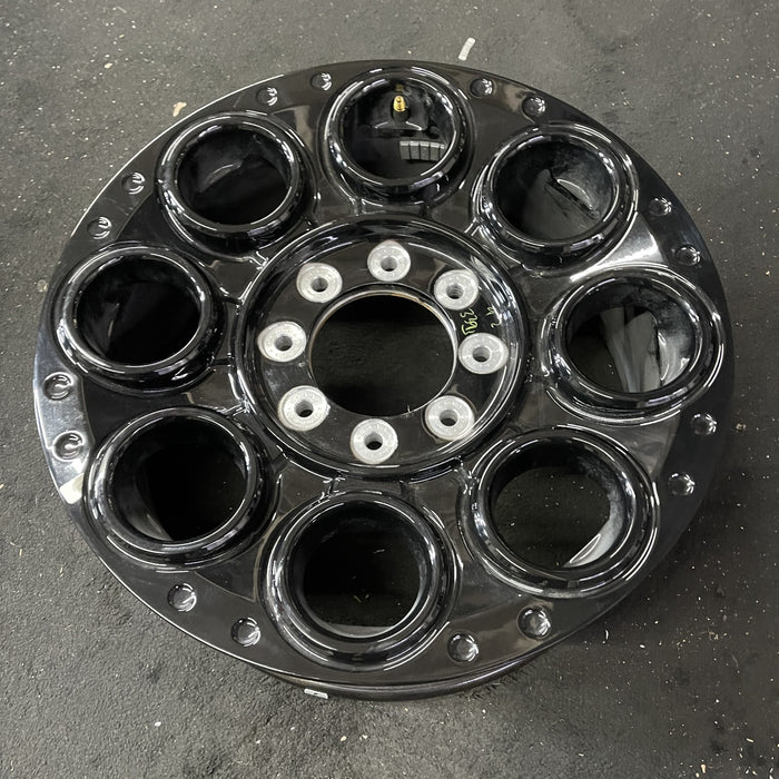 20" FORD F250SD PICKUP 23-24 20x8, , solid spoke, black, circle spoke Original - Close-Up Detail