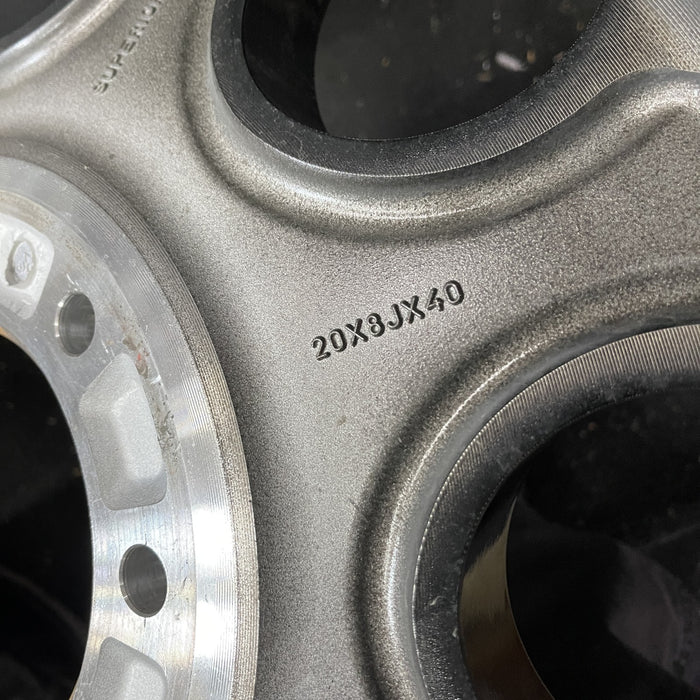20" FORD F250SD PICKUP 23-24 20x8, , solid spoke, black, circle spoke Original - Additional View