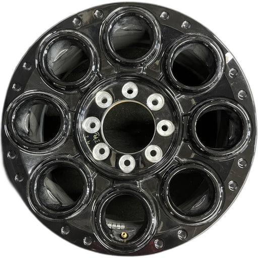 20" FORD F250SD PICKUP 23-24 20x8, , solid spoke, black, circle spoke Original - Front View