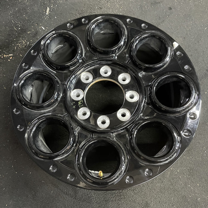 20" FORD F250SD PICKUP 23-24 20x8, , solid spoke, black, circle spoke Original - Side Profile